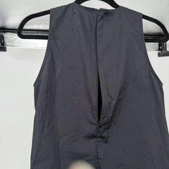 Prose & Poetry Black Sleeveless Tie-Front Cotton Top,  S - Picture 6 of 11